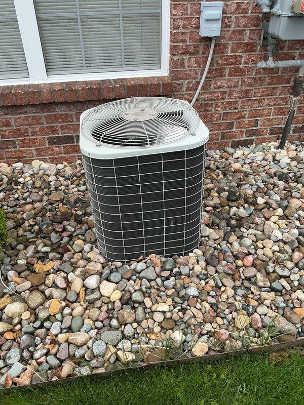 Completed annual cooling maintenance on residential outdoor condensing unit. Performed comprehensive system inspection, verified proper operation of all components, and documented equipment condition with photographs. No deficiencies or service concerns identified during inspection.