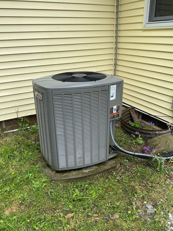 Completed annual cooling maintenance on residential air conditioning system. Performed comprehensive inspection of outdoor condensing unit, checked refrigerant lines and electrical connections, cleaned condenser coils, and verified proper operation of fan motor and compressor. Unit operating within normal parameters with no issues identified.