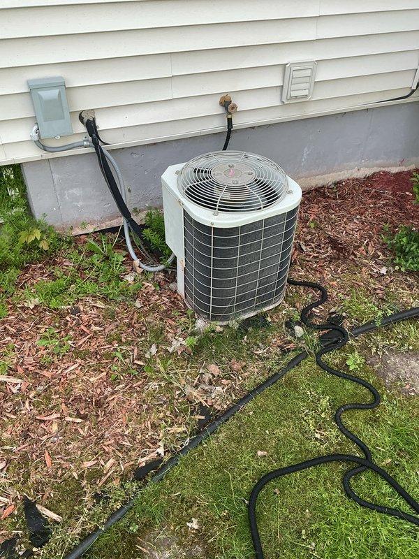 Completed annual cooling maintenance on residential air conditioning system. Performed comprehensive inspection of outdoor condenser unit, verified proper operation of all components, and documented equipment condition with photos. Scheduled follow-up appointment for additional heat maintenance service.