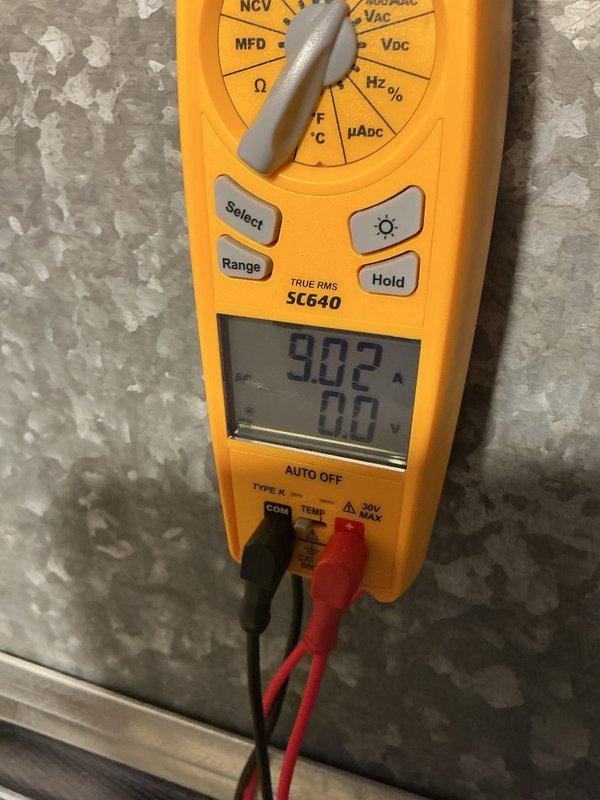 Completed annual cooling maintenance on Bryant condenser unit. Performed comprehensive system diagnostics using digital multimeter to verify electrical readings at 902 specification. Tested capacitor microfarad values, voltage levels, and amperage draws to ensure proper compressor and fan motor operation. Inspected condenser coils, refrigerant pressures, and overall unit performance to confirm system operating within manufacturer specifications for optimal cooling season readiness.