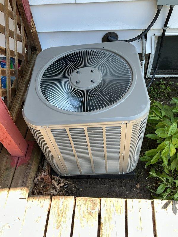 Completed annual cooling maintenance on residential outdoor condenser unit. Performed comprehensive system inspection, checked refrigerant lines and electrical connections, cleaned condenser coils, and verified proper airflow through louvers and fan assembly. Unit operating within normal parameters upon completion.