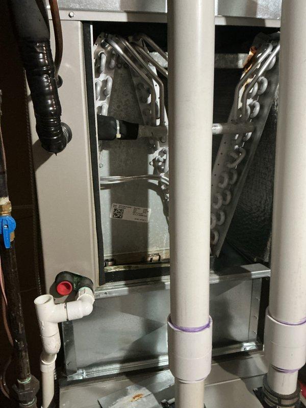 Completed annual maintenance on two Bryant HVAC systems. Performed comprehensive inspection of furnace, air handler, and associated components including PVC venting, refrigerant lines, and ductwork. Renewed maintenance agreements for both units and documented system conditions with photos for service records.
