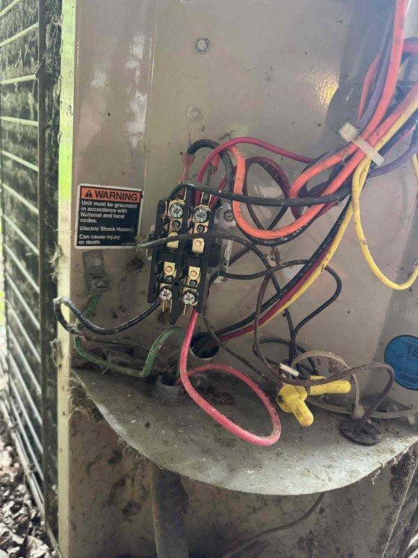 Responded to no cooling complaint on Lennox air conditioning system. Upon arrival, inspected outdoor condenser unit and found failed contactor preventing compressor operation. Contactor contacts were pitted and burned, unable to close circuit when called for cooling. Replaced defective contactor with new unit, verified proper electrical connections, and tested system operation. Unit cycled on successfully with compressor engaging properly. Confirmed adequate airflow through condenser coil and normal operating pressures. System restored to full cooling capacity.