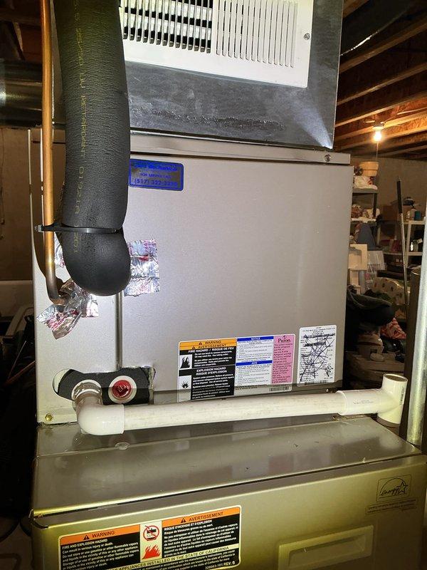 Completed annual cooling maintenance on residential HVAC system. Inspected furnace and air handler unit, verified proper operation of all components, and checked refrigerant pressures using manifold gauges. Replaced 16x25x1 pleated air filter to ensure optimal airflow and system efficiency. All equipment operating within normal parameters with no issues identified.