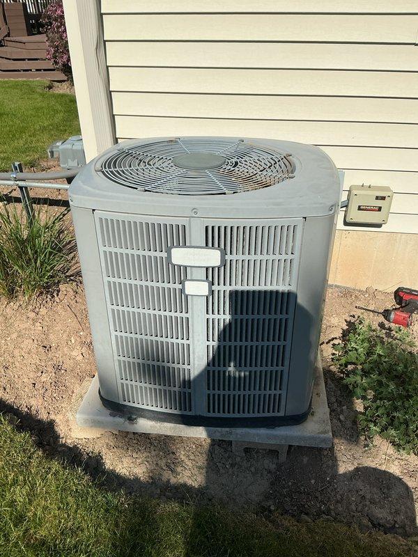 Completed annual cooling maintenance on residential HVAC system. Performed comprehensive inspection of Lennox furnace and air handler in basement, checking all ductwork connections, PVC venting, and electrical components. Inspected outdoor condenser unit, verified proper operation of fan motor and compressor, checked refrigerant levels, cleaned coils, and confirmed disconnect box functionality. System operating within manufacturer specifications with no issues identified.