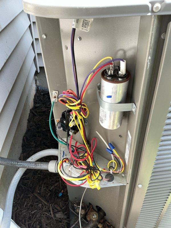 Responded to no cooling or heating call with blank thermostat screen on 2021 basement-located system. Upon inspection, diagnosed failed thermostat requiring replacement. Installed new thermostat, restored power, verified proper communication with HVAC equipment, and confirmed system operation in both heating and cooling modes. Tested temperature readings and ensured all functions were operational before departure.