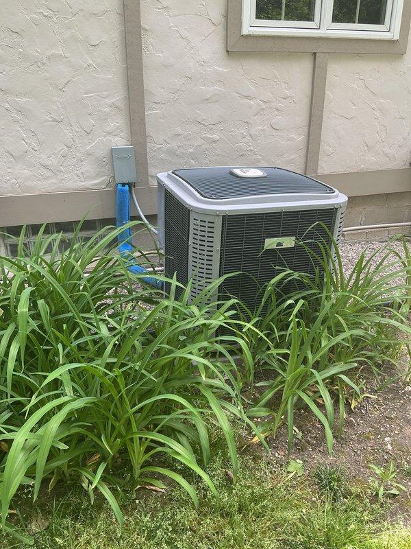 Responded to service call for air conditioning system that would not shut off, with equipment located in basement. Performed diagnostic inspection of both indoor furnace unit and outdoor condenser unit. Inspected thermostat wiring, control board connections, and contactor operation to identify cause of continuous system operation. Evaluated blower motor operation, capacitor function, and electrical connections within furnace cabinet. Examined outdoor unit for proper cycling and relay functionality.