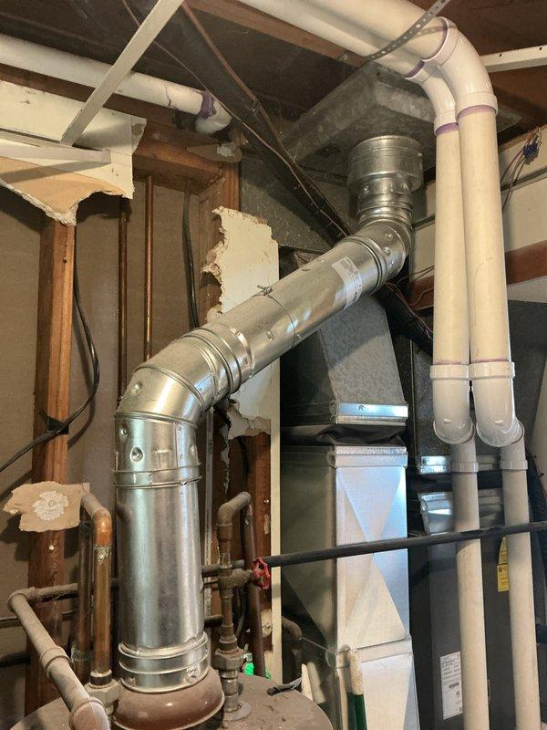 Responded to service call for water leakage from 2022 furnace located in basement. Upon inspection, identified condensate drainage issue causing water accumulation around unit. Cleared condensate line blockage, verified proper drainage flow, and tested system operation to ensure leak was resolved and unit functioning correctly.