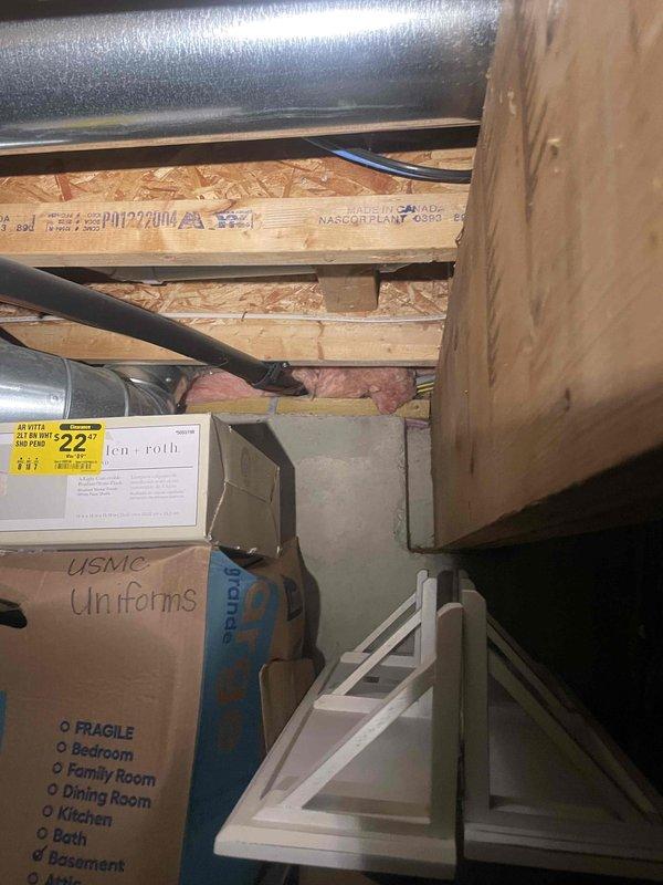 Conducted comprehensive assessment of existing 20-year-old furnace and air conditioning system for full replacement estimate. Inspected current Tappan air handler unit and associated HVAC equipment in mechanical space, documented existing system configuration including ductwork routing through attic space, and photographed equipment specifications and installation conditions. Provided replacement options for complete heating and cooling system upgrade based on current equipment age and customer's request for expedited installation timeline.