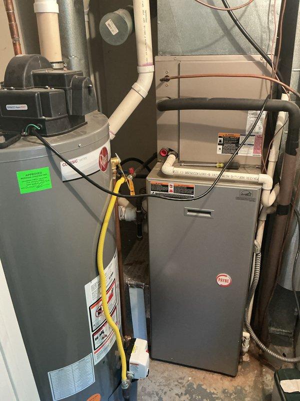 Completed annual cooling maintenance on HVAC system. Performed comprehensive inspection of furnace unit and associated mechanical equipment, verified proper operation of all components, checked electrical connections, inspected ductwork, and confirmed gas line connections were secure. All equipment found operating within normal parameters with no deficiencies noted.