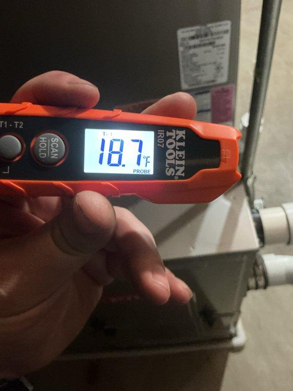Completed annual cooling maintenance on Bryant condenser unit. Performed comprehensive system inspection, verified temperature differential at 18.7°F indicating proper refrigerant charge and heat exchange, and confirmed unit operational status with all components functioning within manufacturer specifications.