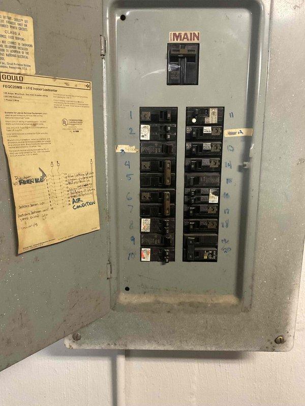 Provided comprehensive estimate for complete HVAC system replacement in basement location, including 30-year-old non-functional air conditioning unit and 16-year-old furnace. Assessed existing Payne furnace, outdoor condensing unit, ductwork configuration, and electrical service capacity at breaker panel to determine equipment specifications and installation requirements for new heating and cooling system.