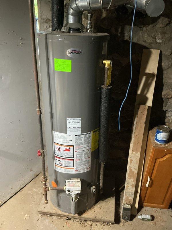 Completed scheduled air conditioning maintenance service at residential property. Replaced air filter with HCF20-11 MERV 11 filter as needed. Inspected furnace and air handler unit, verified proper operation of condensate pump and drainage system. Documented equipment condition with photos showing Richmond water heater, HVAC system components, and ductwork connections all functioning properly. Service completed within customer's requested timeframe.
