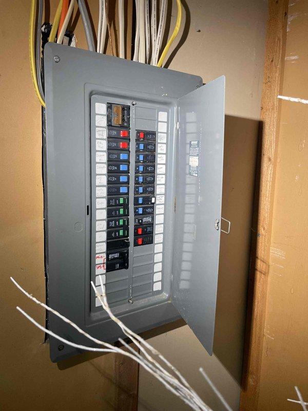 Conducted on-site assessment for furnace and air conditioning replacement at owner-occupied residential property. Evaluated existing HVAC system including air handler, ductwork configuration, humidification equipment, and electrical service panel to determine replacement specifications. Documented current system components including Aprilaire humidifier integration, metal supply ductwork, flexible insulated ducting, refrigerant lines, and electrical connections. Assessed electrical panel capacity and circuit availability to support new equipment installation. Prepared comprehensive replacement estimate for complete furnace and AC unit system.