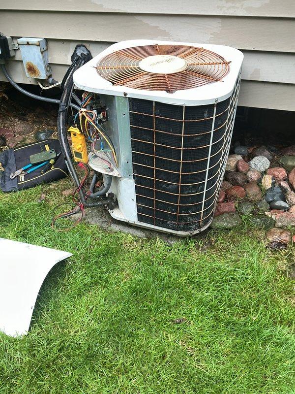 Completed annual cooling maintenance on residential air conditioning system. Performed comprehensive inspection of outdoor condenser unit, including cleaning of coils, verification of refrigerant levels, and testing of electrical connections at disconnect box. Replaced furnace filter as part of preventative maintenance protocol. Inspected condensate drain line and verified proper operation. All components tested and found operating within manufacturer specifications. System returned to normal service with optimal cooling performance confirmed.