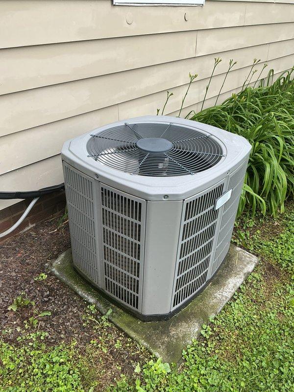 Completed comprehensive AC tune-up on residential cooling system with no reported issues. Performed full system inspection of outdoor condenser unit, verified proper airflow through coils and fan operation, checked refrigerant levels, tested electrical connections and capacitor function, and confirmed thermostat communication. Unit operating within normal parameters; recommended continued routine maintenance to ensure optimal performance and system longevity.