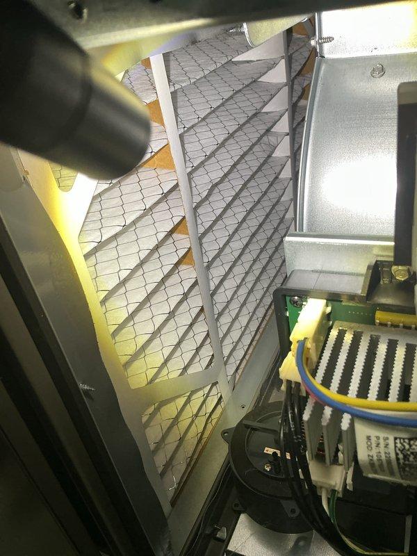 Completed comprehensive tune-up service on residential HVAC system including both heating and cooling units. Performed cooling system maintenance with thorough cleaning of AC unit and components. Replaced furnace air filter with new pleated filter, ensuring proper installation and airflow. Conducted full system inspection of internal components including blower motors, gas valve assembly, electrical connections, and control boards, verifying all components operating within normal parameters.