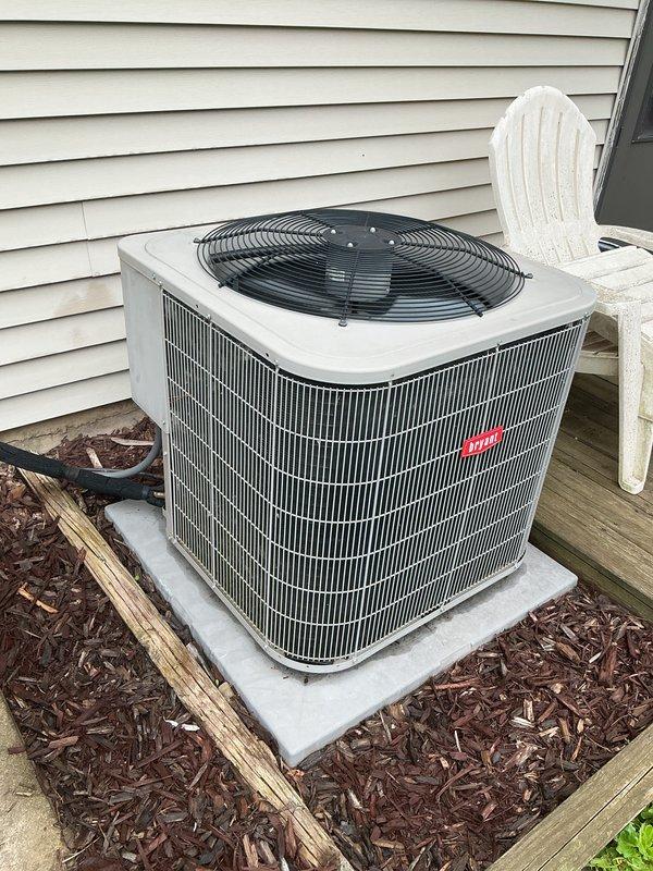 Completed annual cooling maintenance on residential air conditioning system. Performed comprehensive inspection of outdoor condenser unit, verified proper operation of all components, and documented equipment condition with photographs. Unit found in good working order with no immediate service needs identified.