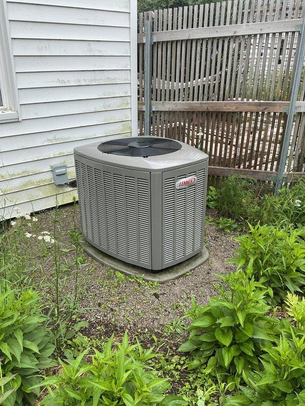 Completed comprehensive AC tune-up and preventative maintenance on 3-year-old Lennox air conditioning system. System was operational upon arrival and confirmed to be functioning properly throughout inspection. Performed standard maintenance protocol including filter inspection, refrigerant level check, electrical connection testing, condenser coil cleaning, and airflow verification to ensure optimal performance for the cooling season.
