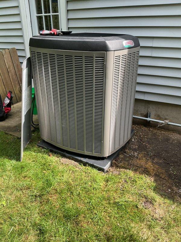 Completed comprehensive 5-year ComfortGuard maintenance visit on residential HVAC system. Performed thorough inspection of indoor furnace unit, examining gas valve assembly, electrical connections, blower motor housing, and all associated wiring for proper operation and safety compliance. Conducted exterior evaluation of Lennox condensing unit, verifying refrigerant line integrity, electrical conduit connections, and overall system performance. All components found operating within normal parameters with no deficiencies noted.