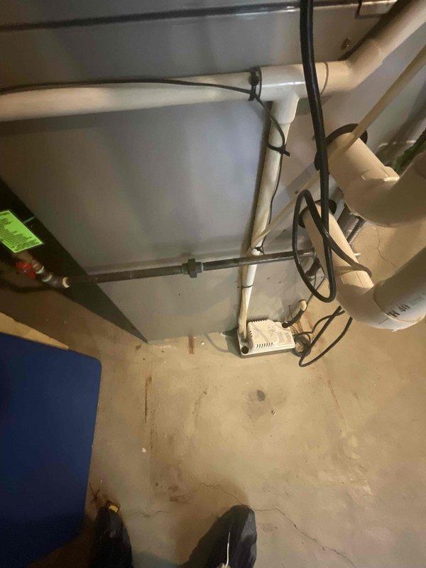 Performed full system estimate on 1995 furnace and air conditioning unit located in basement. Unit has been non-operational for approximately one year with suspected control board failure. Completed diagnostic assessment of aging HVAC system, documented equipment condition through photographic documentation of basement installation including ductwork and equipment location. Provided comprehensive replacement options and recommendations due to advanced age of existing equipment beyond typical service life expectancy.