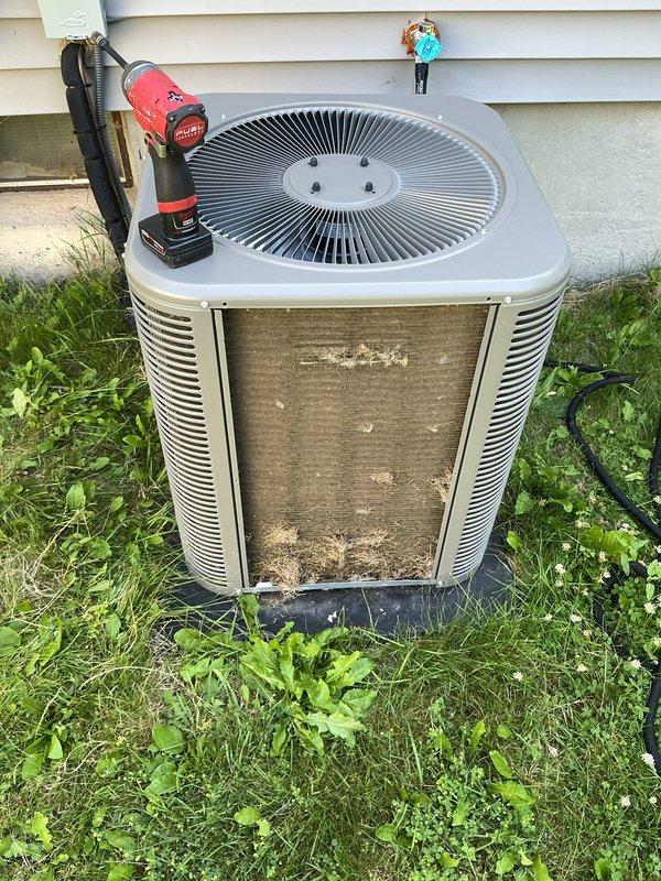 Responded to no cooling complaint on 2-year-old Lennox air conditioning system. Upon arrival, performed complete system diagnostic including refrigerant pressure checks, electrical component testing, and airflow evaluation. Unit was found to be low on refrigerant charge. Located and repaired refrigerant leak, evacuated system, and recharged to manufacturer specifications. Verified proper operation with temperature split readings within normal range. System restored to full cooling capacity.