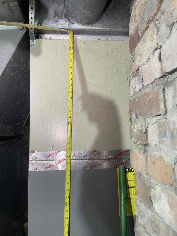 Conducted on-site assessment of non-operational air conditioning system located in basement. Performed detailed measurements of existing HVAC equipment and ductwork configuration to determine replacement specifications. Documented current equipment condition, clearance dimensions, and installation parameters necessary for preparing comprehensive replacement estimate.