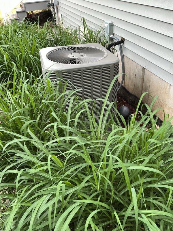 Completed annual air conditioning maintenance tune-up on an 11-year-old Lennox system. Performed comprehensive inspection of outdoor condenser unit, verified proper operation of all components, checked refrigerant levels, cleaned condenser coils, inspected electrical connections and disconnect box, tested fan motor operation, and confirmed system is functioning within manufacturer specifications. Unit operational with no deficiencies noted at time of service.