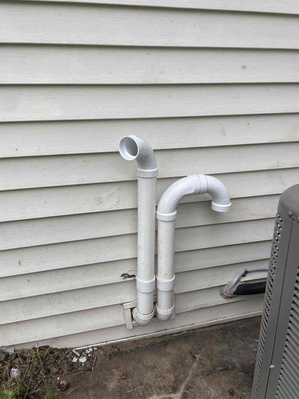 Completed full HVAC system installation including Lennox furnace and air conditioning unit. Installed all necessary ductwork with proper insulation, PVC condensate drain lines, and exterior venting configuration. Connected outdoor condenser unit with refrigerant lines, verified all electrical connections, and ensured system operational per manufacturer specifications.