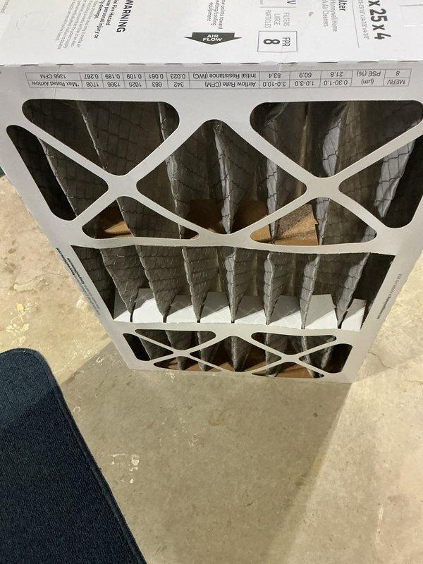 Completed comprehensive 5-year recurring ComfortGuard maintenance inspection on residential HVAC furnace system. Performed full system evaluation with access panel removed to inspect internal components including blower motor assembly, gas valve operation, refrigerant line connections with protective caps, electrical wiring harness, and mounting hardware. Replaced standard air filter with clean pleated media filter rated for proper airflow and filtration efficiency. All mechanical and electrical components found in proper working condition with no deficiencies noted during inspection.