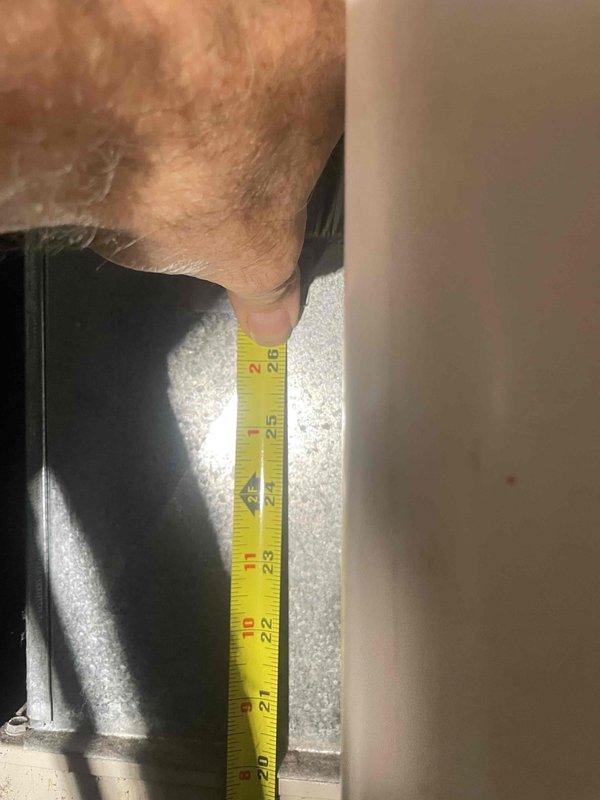 Performed comprehensive assessment of 24-year-old non-operational furnace system located on ground floor of residence. Documented existing equipment dimensions and clearances with detailed measurements of ductwork and installation space to prepare accurate replacement estimate for new heating system.