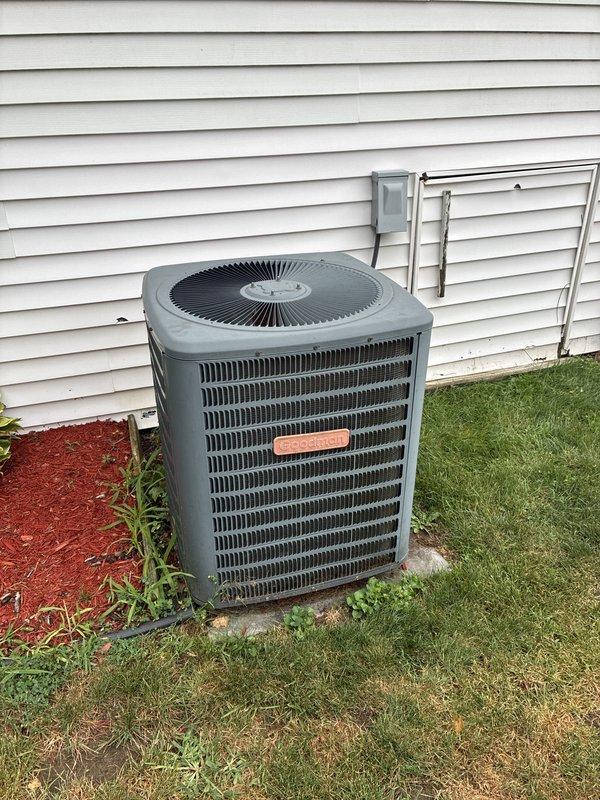 Conducted estimate for furnace replacement at residential property. Existing furnace located in basement is 15+ years old and homeowner requested replacement as soon as possible. Inspected current heating system, assessed installation requirements, and documented existing HVAC equipment including outdoor air conditioning unit. No active system failures or additional issues reported at time of estimate. Photographed existing equipment configuration and provided replacement options to homeowner.