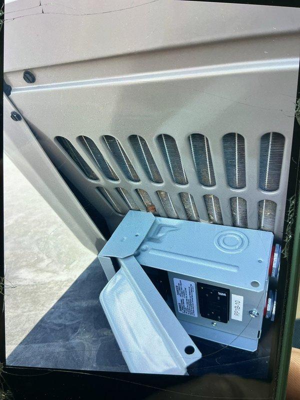 Responded to no-cool service call for 4-year-old rooftop AC unit that had tipped over and fallen off its platform. Upon arrival, found package unit displaced from mounting surface but still connected to electrical disconnect and ductwork. Assessed unit for structural and component damage, inspected condenser fan assembly, compressor mounting, and refrigerant lines for integrity. Repositioned unit onto rooftop platform, verified level placement, and secured equipment properly. Tested electrical connections at disconnect box, confirmed proper voltage supply, and checked all safety controls. Restored power to system and performed operational test to verify cooling function resumed normally with no refrigerant leaks detected.