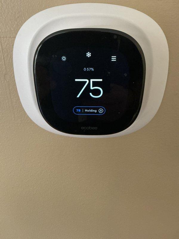 Completed annual HVAC maintenance on residential system with ecobee smart thermostat and PGC2T furnace unit. Performed comprehensive inspection of all system components, verified thermostat operation and temperature settings, checked electrical connections and wiring integrity, inspected blower motor assembly and capacitor, and documented equipment model and serial numbers for service records.