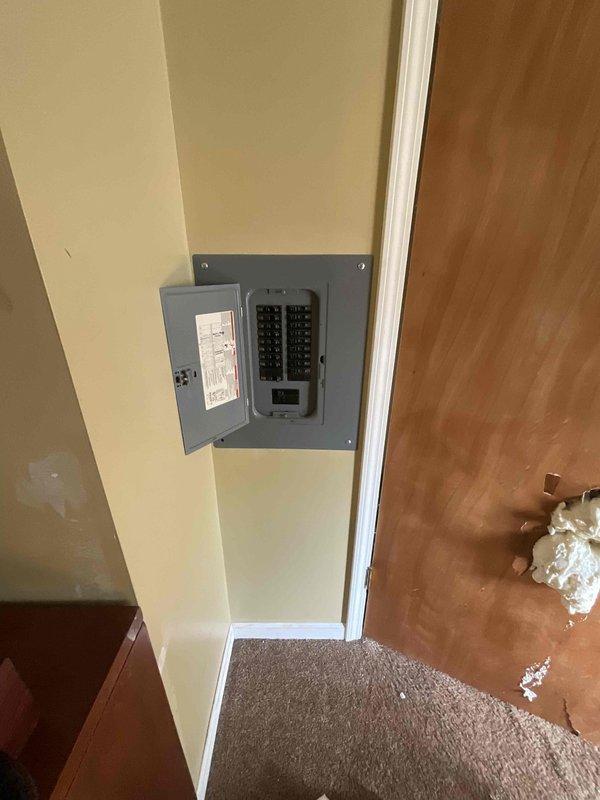 Completed estimate for furnace and air conditioning system replacement at residential property for new homeowner experiencing non-operational heating equipment. Assessed existing Miller furnace and water heater located in utility room, both of unknown age and currently not starting. Evaluated electrical service panel and exterior meter assembly, documented existing HVAC infrastructure, and provided comprehensive replacement options for both heating and cooling systems to restore climate control functionality to the home.