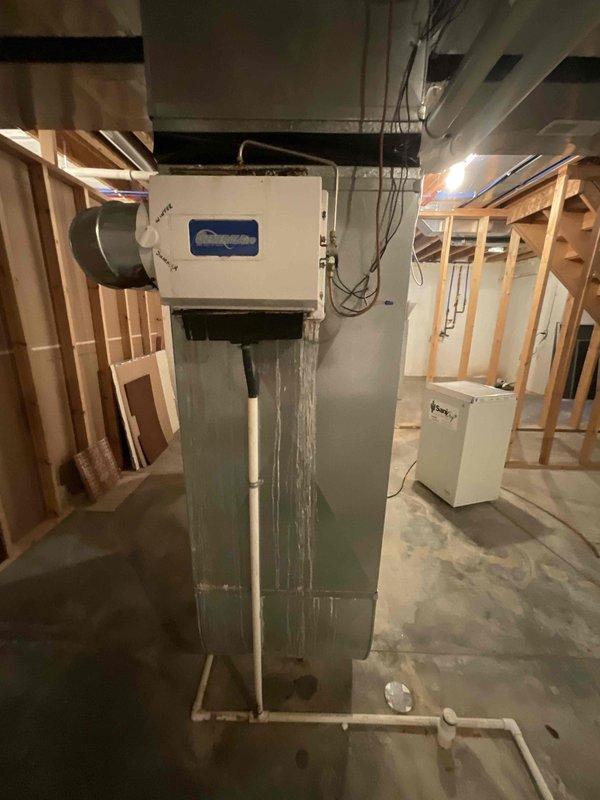 Conducted on-site evaluation for furnace replacement in residential basement location. Existing HVAC system is currently operational but has exceeded 15-year service life, indicating replacement is advisable to maintain heating reliability and efficiency. Assessed existing equipment configuration, ductwork connections, electrical panel capacity, and mechanical room layout to provide comprehensive replacement estimate for new furnace installation.