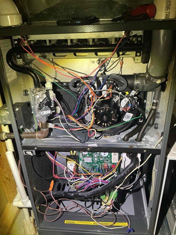 Completed comprehensive tune-up service on both forced air furnace and air conditioning systems per customer request. Performed full system inspection, replaced filters on both units, verified all electrical connections and controls, and confirmed both systems operating within normal parameters. All components found in good working condition with no repairs required at this time.