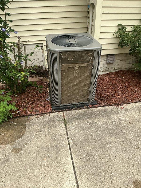 Responded to no cooling complaint on residential air conditioning system. Upon arrival, performed diagnostic evaluation of outdoor condenser unit and determined system was not operating. Identified failed component preventing unit from energizing. Replaced defective part under existing parts and labor warranty coverage. Restored power to system, verified proper operation of compressor and condenser fan motor. Conducted operational testing to confirm adequate cooling performance and proper system cycling. Unit returned to normal operation with no further issues observed.