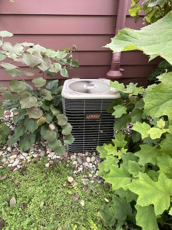 Completed full system estimate for 6-year-old HVAC equipment experiencing water leakage from furnace during operation. Inspected basement-located furnace and existing Lennox outdoor condenser unit, documenting current system condition including ductwork and equipment placement. Provided comprehensive replacement options for complete system upgrade due to active water leak requiring unit to remain off until resolution.