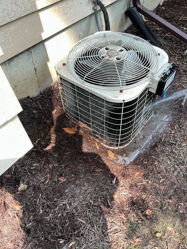 Completed annual cooling maintenance on residential air conditioning system. Performed comprehensive inspection of outdoor condenser unit, checked electrical connections and amperage draws using clamp meter, verified proper operation of all components, and assessed overall system condition. Unit found to be operating within normal parameters with routine wear appropriate for age noted on exterior surfaces.