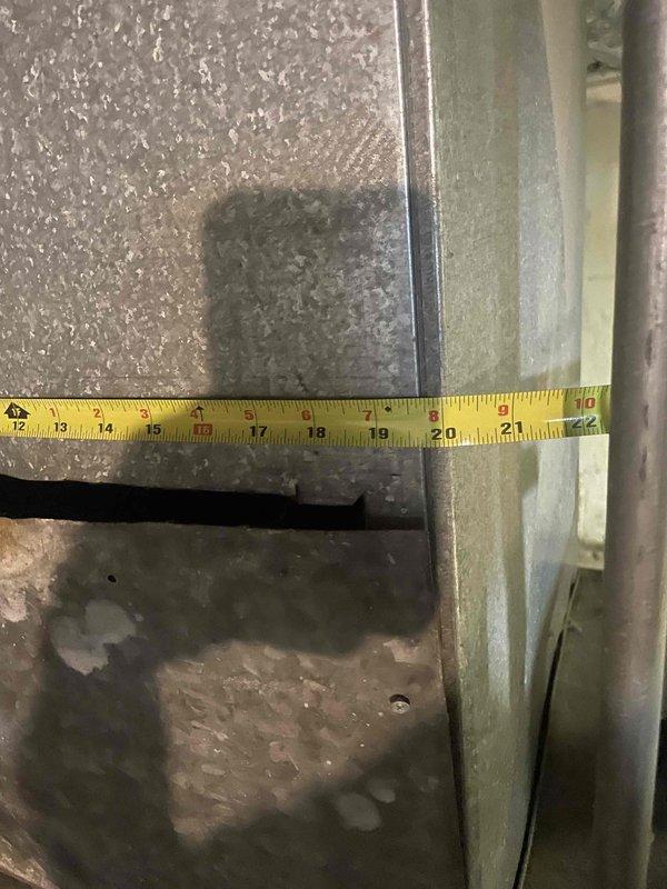 Conducted comprehensive whole-house HVAC system evaluation for replacement of 50-year-old furnace located in basement, new air conditioning installation, and partial ductwork replacement. Performed detailed measurements and photographic documentation of existing ductwork dimensions and conditions to determine scope of duct modifications required. Prepared complete system replacement estimate with financing options for customer consideration.