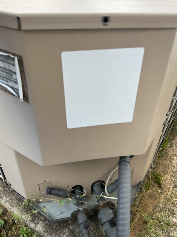 Responded to no cooling complaint on 27-year-old residential central air conditioning system with no power to outdoor unit. Upon arrival, inspected condenser unit showing significant age-related deterioration including rust staining on top panel and fan grille. Diagnosed complete system failure due to failed compressor and multiple electrical component degradation consistent with equipment age. Given the advanced age of the 1999-installed system and extent of required repairs, recommended full system replacement rather than repair due to cost-effectiveness and reliability concerns. Customer acknowledged system age and agreed that replacement would be the most practical solution. Documented equipment condition with photographs showing weathered exterior components and overall unit deterioration. System remains non-operational pending replacement decision.