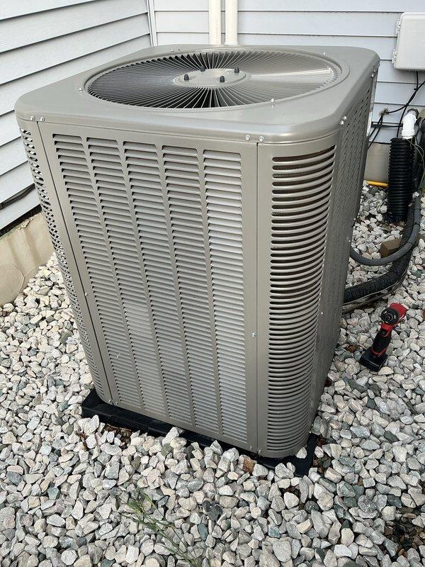 Completed scheduled Air Care Maintenance on residential cooling system. Performed comprehensive inspection of outdoor condenser unit, verified proper operation of fan motor and compressor, and replaced air filter per recurring maintenance protocol. Unit operating within normal parameters with no issues identified.