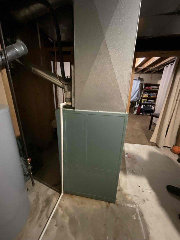 Conducted on-site evaluation of existing 16-year-old furnace and air conditioning system in residential basement for replacement estimate. Assessed current HVAC equipment configuration, including plenum assembly, ductwork connections, and air handler housing to determine replacement specifications and compatibility requirements. Provided homeowner with equipment options and recommendations for complete system replacement to be completed within the next couple weeks.