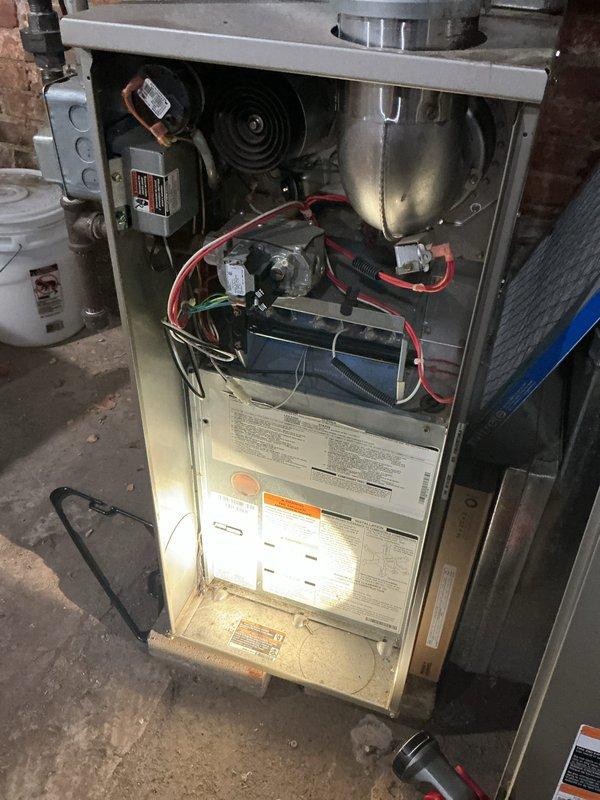 Completed comprehensive furnace tune-up and city certification inspection on a 12-year-old residential heating unit. Performed full system evaluation including blower motor assembly, heat exchanger, burner components, electrical connections, and control board functionality. All components found to be operating within normal parameters with no deficiencies noted. Completed required city certification documentation for homeowner compliance.