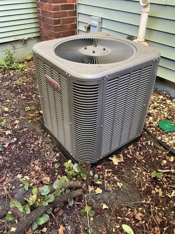 Completed annual preventive maintenance on residential Lennox air conditioning system. Performed comprehensive tune-up including inspection of condenser unit, verified electrical connections, checked refrigerant levels, cleaned coils, and tested system operation. Unit found to be in good working condition with no issues identified; system operating within normal parameters and ready for cooling season.