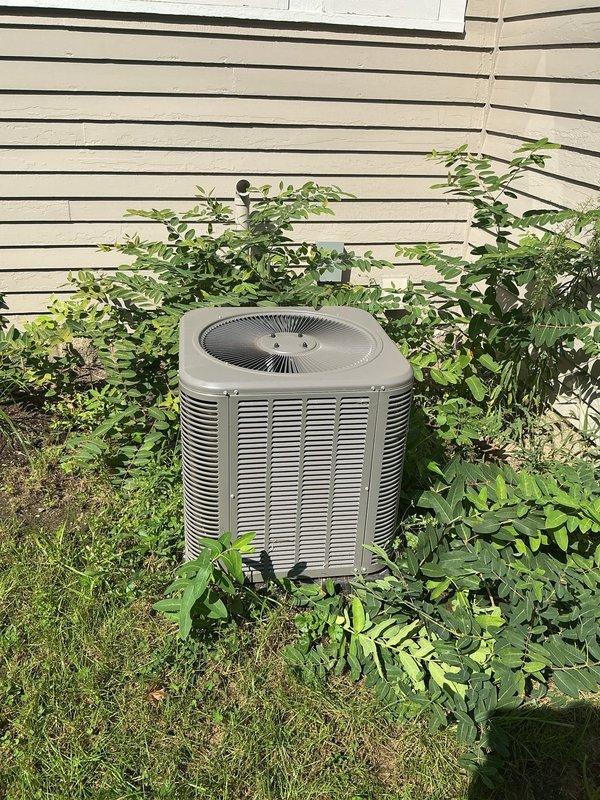Completed comprehensive 5-year recurring ComfortGuard maintenance service on residential HVAC system. Performed thorough inspection of indoor furnace unit, accessing internal components including draft inducer motor, control board, electrical connections, and heat exchanger. Evaluated all wiring harnesses, safety controls, and ventilation piping for proper operation and code compliance.

Inspected outdoor condensing unit and noted vegetation encroachment requiring clearance maintenance for optimal airflow and system efficiency. Verified proper condenser operation, refrigerant lines, and electrical connections at exterior unit.