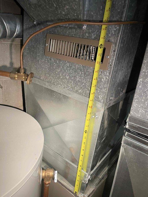 Provided comprehensive estimate for replacement of 26+ year old non-functional outdoor air conditioning unit. Assessed existing HVAC infrastructure including basement ductwork, plenum connections, and natural gas furnace integration to determine proper equipment sizing and installation requirements. Customer qualifies for Air Care Member discount on replacement system.