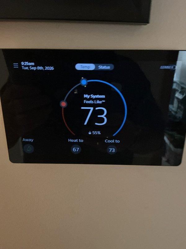 Completed comprehensive maintenance service on a 3-year-old forced air furnace and air conditioning system. Performed full inspection of furnace interior components including blower motor assembly, inducer fan, gas valve assemblies, electronic control modules, and burner compartment. Verified all electrical connections, wiring harnesses, and safety controls functioning properly. Inspected combustion chamber and heat exchanger for proper operation. Conducted AC tune-up including system performance evaluation. Verified thermostat operation and calibration, confirming proper communication between control unit and HVAC equipment. All heating and cooling components tested and operating within manufacturer specifications with no deficiencies noted.