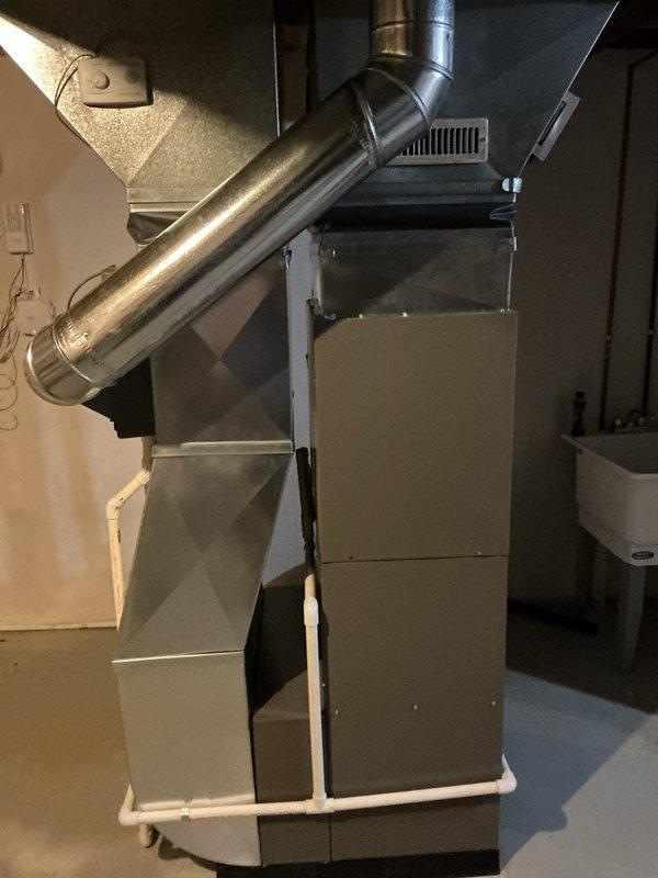 Completed comprehensive ComfortGuard maintenance service on residential HVAC system. Replaced heavily soiled air filter that exhibited significant dust and debris accumulation, which was restricting proper airflow through the system. Performed full system inspection including furnace unit, ductwork connections, condensate drain lines, and electrical components to ensure optimal performance and efficiency.